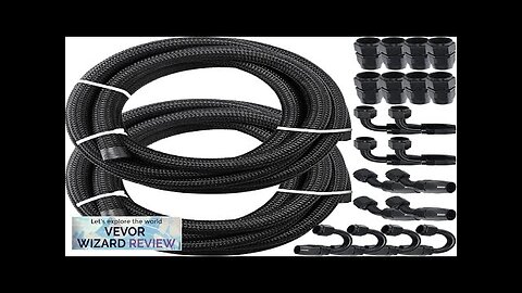 VEVOR 8AN Fuel Line 20 Pcs 8AN Fuel Hose Kit 32.8Ft BK Review