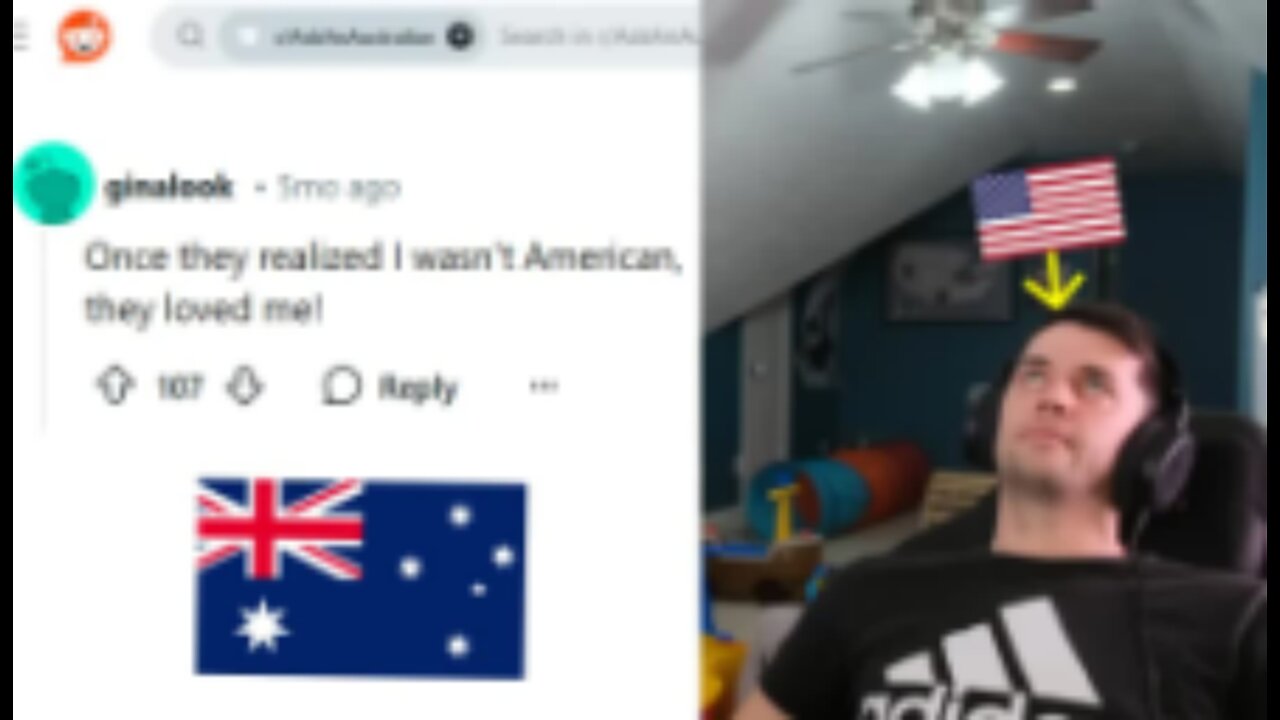 American reacts to "why do Europeans hate Americans but love Aussies?"