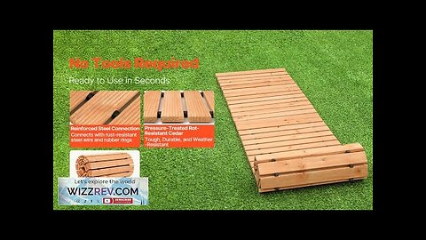 8 ft L x 17 in W Straight Wooden Garden Pathway Roll Review