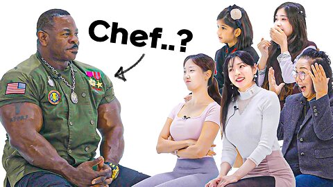 women of all ages react to the most muscular chef in the world | PSN Experiment