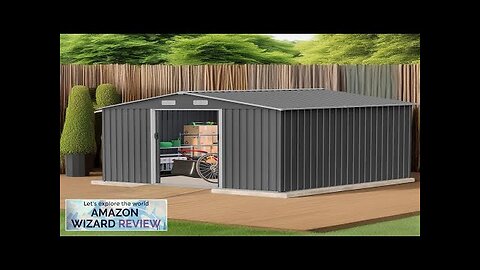 FRANSOUL 10x8 FT Metal Outdoor Storage Shed with Floor Foundation & Lockable Review