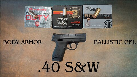 40 S&W - The Forbidden Round: Winchester Black Talon vs Sig V-Crown and Hornady Critical Duty