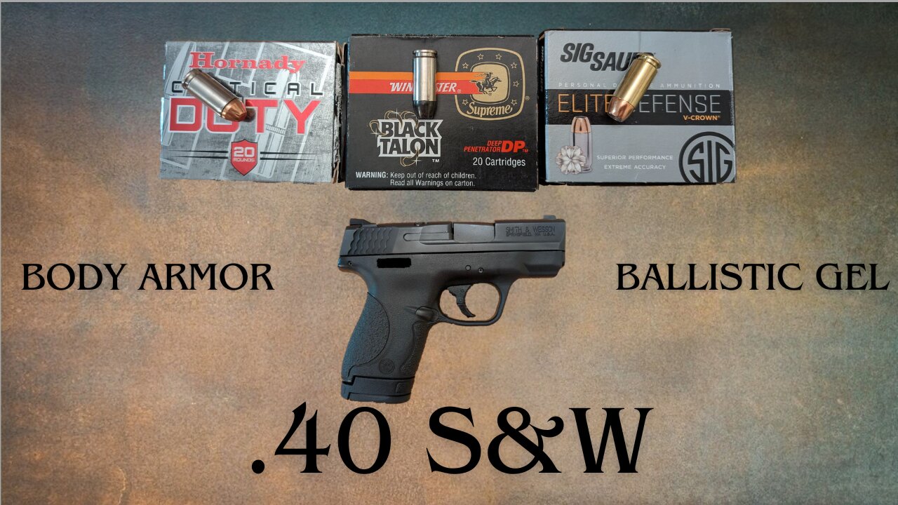 40 S&W - The Forbidden Round: Winchester Black Talon vs Sig V-Crown and Hornady Critical Duty