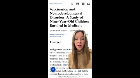 Ultimate study linking vaccines to neurodevelopmental disorders