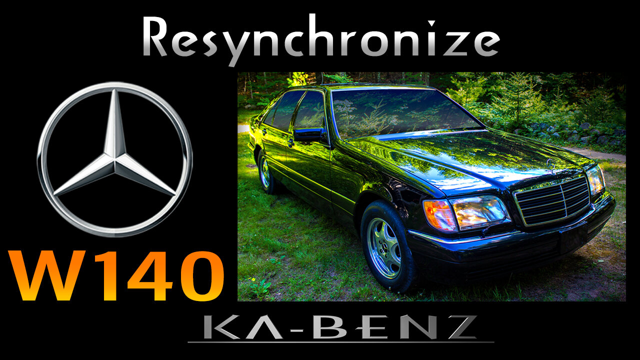 W140 Mercedes-Benz S-Class Resync Everything After Battery is Disconnect.