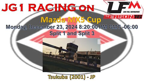 JG1 RACING on LFM - Mazda MX5 Cup - Tsukuba (2001) - JP - Split 1 and 3