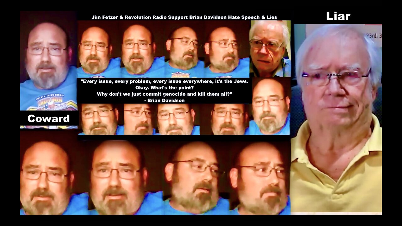 Jim Fetzer Exposed As Lying Shill As Coward Brian Davidson Admits He Is Synagogue Of Satan Sell Out
