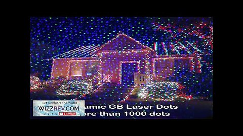 Outdoor Christmas Dynamic Dots Laser Projector New Year Street Lights Courty Big Review