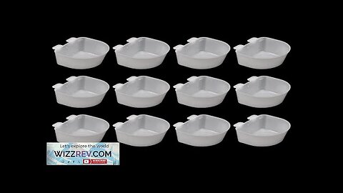 12Pcs Quail Parrot Feed Water Bowl Bird Drinker Practical Water Food Cup Review