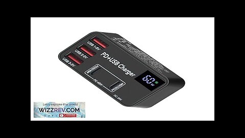 H988B 60W 5-Port Desktop Charging Station 3*USB-A+2*USB-C PD Charger Adapter EU Plug Review