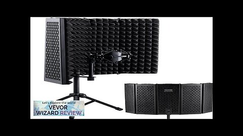 VEVOR Microphone Isolation Shield 5-Panel Studio Recording Mic Sound Shield with Pop Review