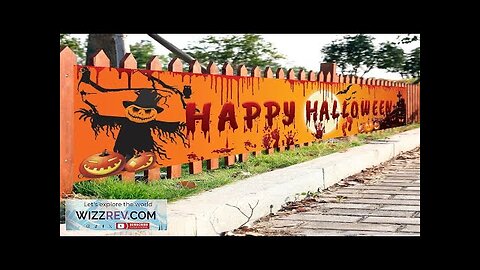 Happy Halloween Banner 250cm Long Hanging Halloween Banner with Pumpkin Terror Bloody Review