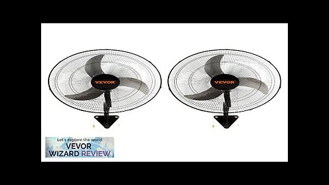 VEVOR Wall Mount Fan 2 PCS 18 inch Oscillating 3-speed High Velocity Review