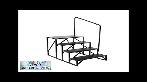 VEVOR RV Steps 4-Step RV Stairs 440 LBS Load Capacity Thickened Carbon Review