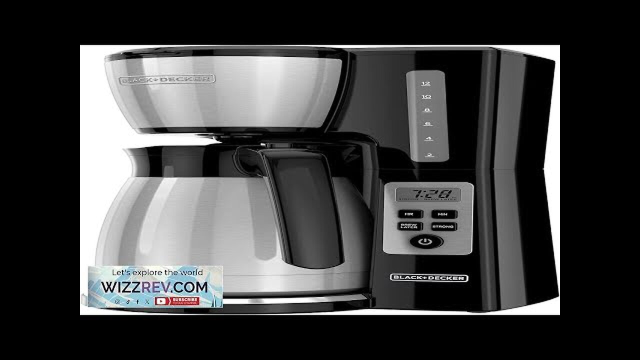 BLACK+DECKER 12-Cup* Thermal Programmable Coffeemaker VORTEX Technology Brew Strength Review