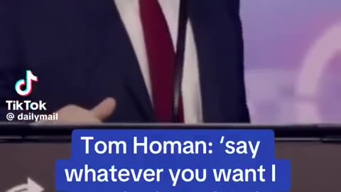 Tom Homan is a national treasure.