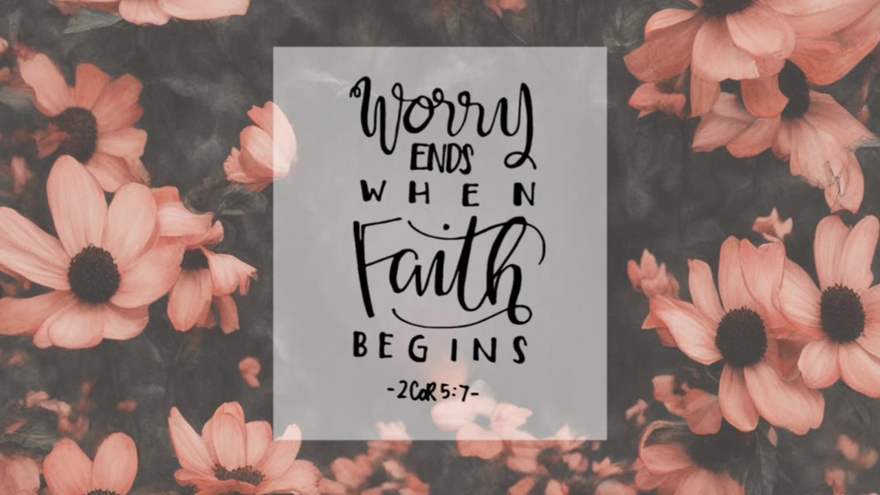 Do Not Be Anxious