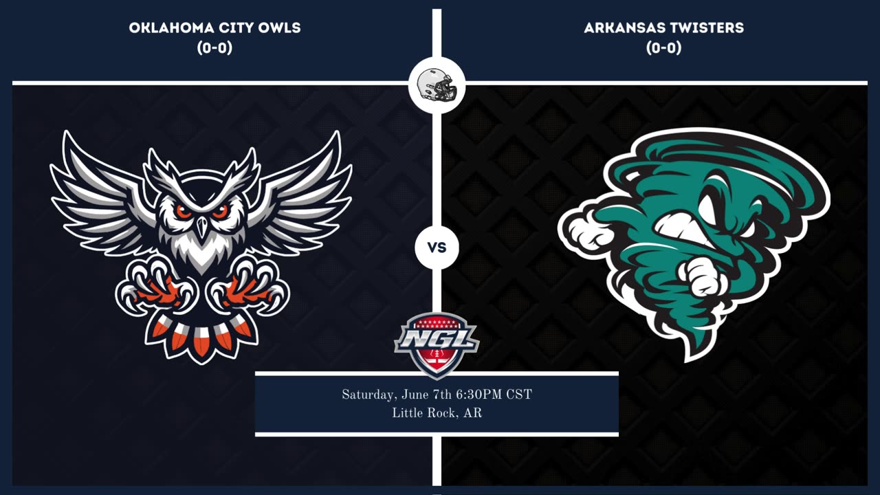 Oklahoma City Owls vs. Arkansas Twisters | National Gridiron League