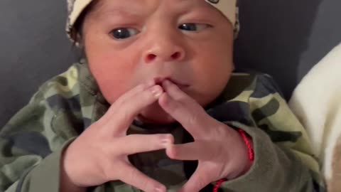 My baby is only 3 days old and he is already having an existential crisis 🤣