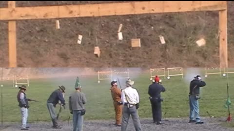 N-SSA 2024 Halloween muskets taking out blocks at 50yds