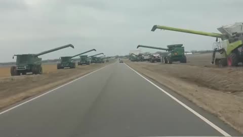 Farmers in Kansas honor Bob and Lori Schrock who died in the Flight 5342 collision