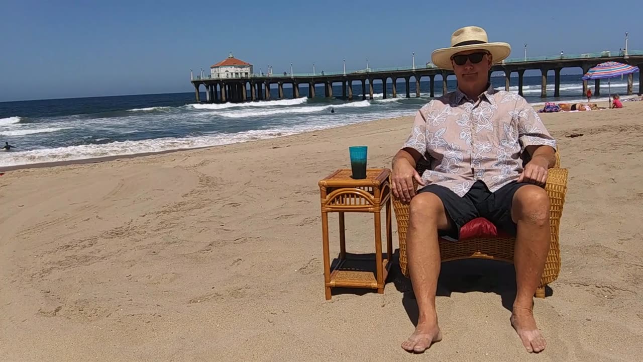 The Beach Captain in Time-Lapse. Manhattan Beach Pier, Manhattan Beach, California. TL 021