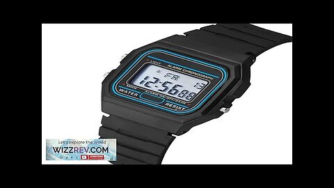 Sport LED Digital Watches for Men Simple Small Square Dial Electronic Watch Review