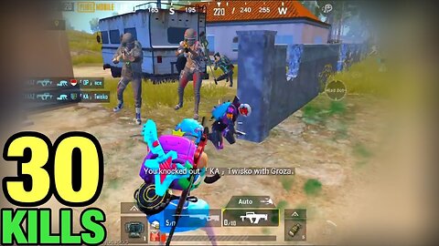 CAN I SURVIVE ENEMIES WITH LOW HP?? | 30 KILLS SOLO VS SQUAD | PUBG MOBILE TACAZ