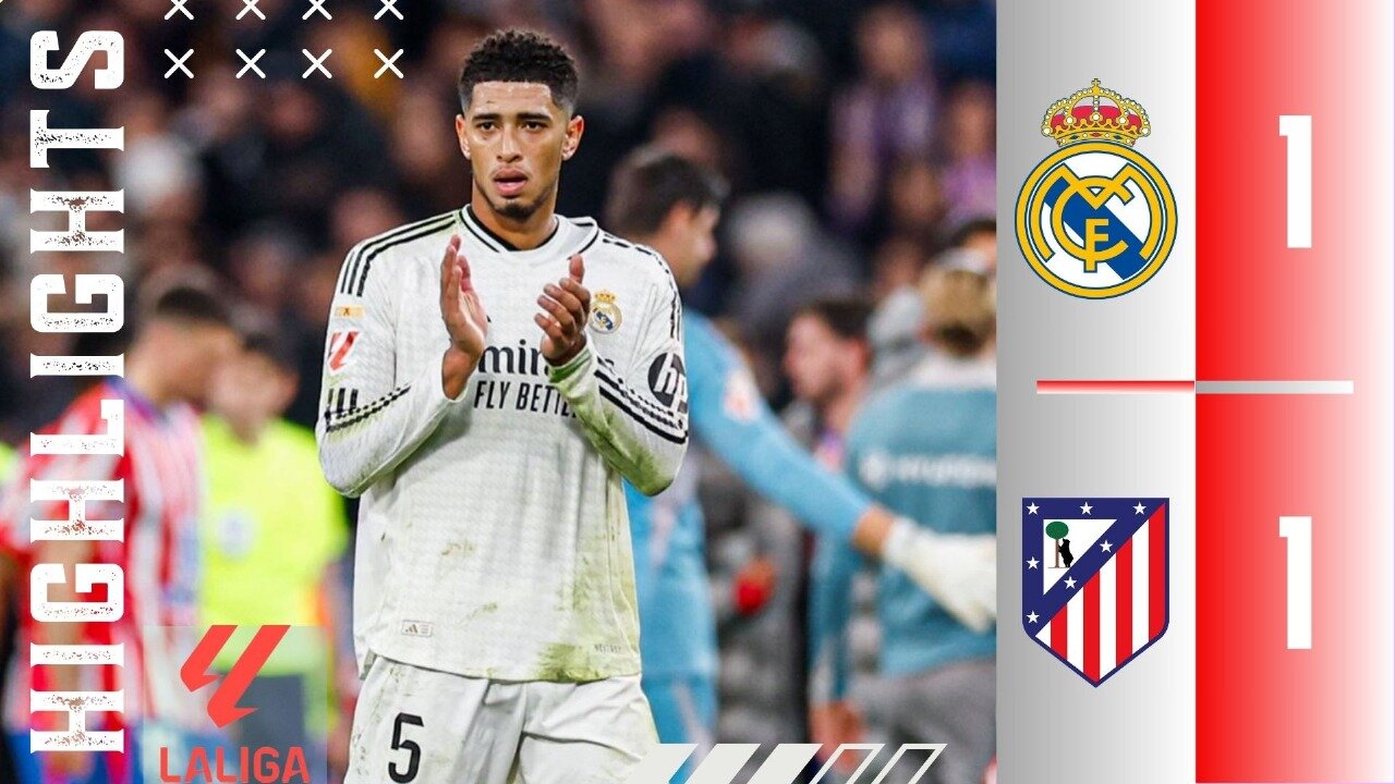 ⚪Real Madrid 1-1 Atletico Madrid🔴 | BigMatch Highlights | LaLiga 24)25