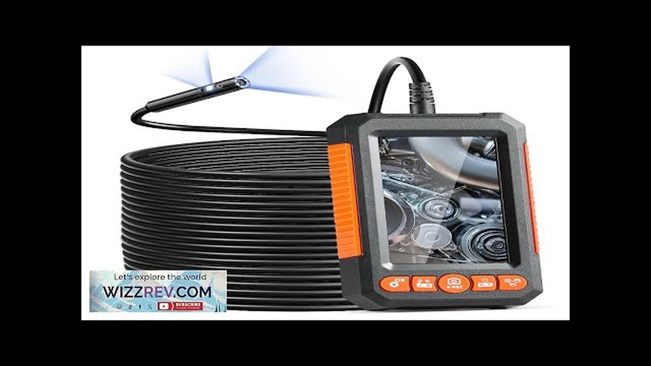 VEVOR Endoscope Camera with Lights Dual Lens Borescope 49.2FT Cable 4.3" Screen Review