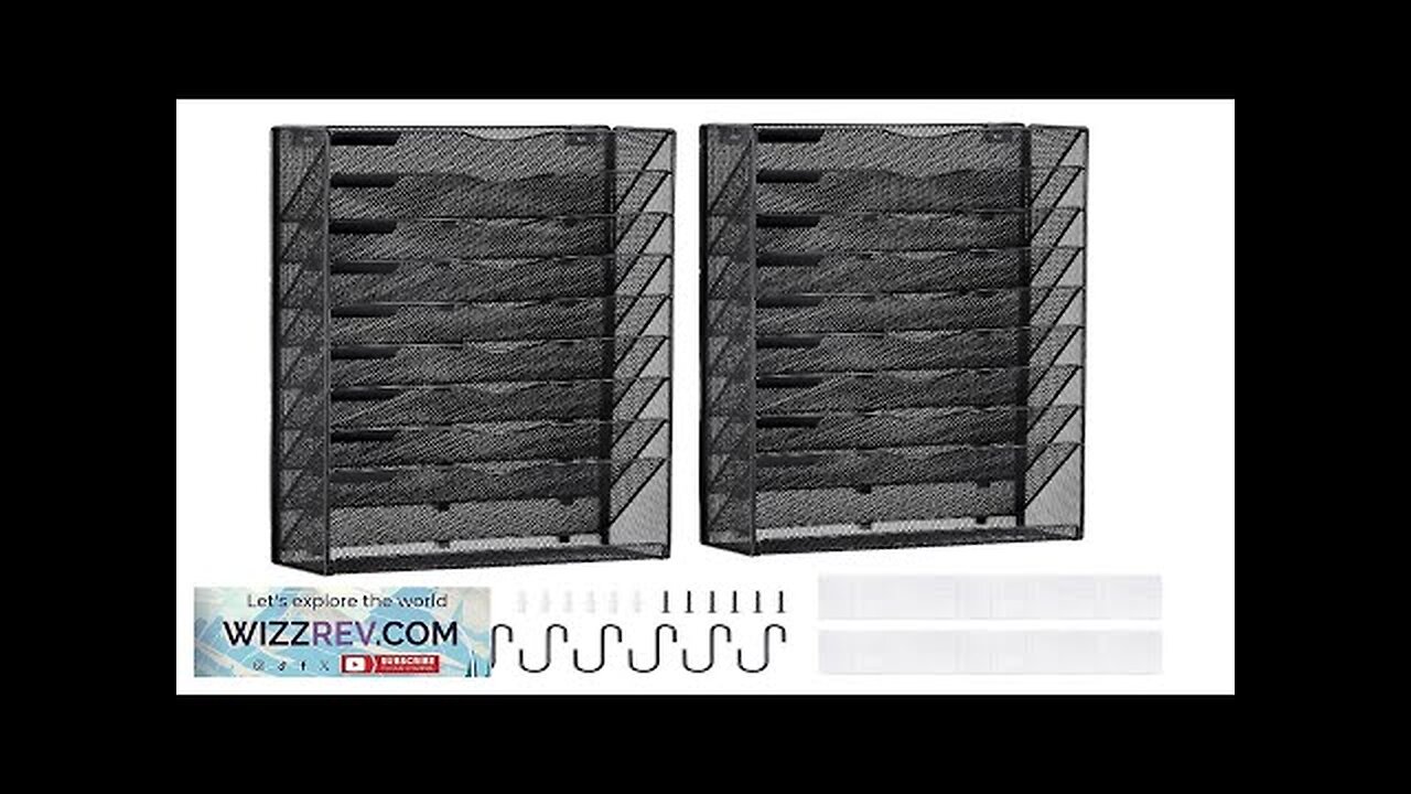 VEVOR File Wall Rack Two-Piece 10 Pockets Mesh Wall File Holder Wall Review