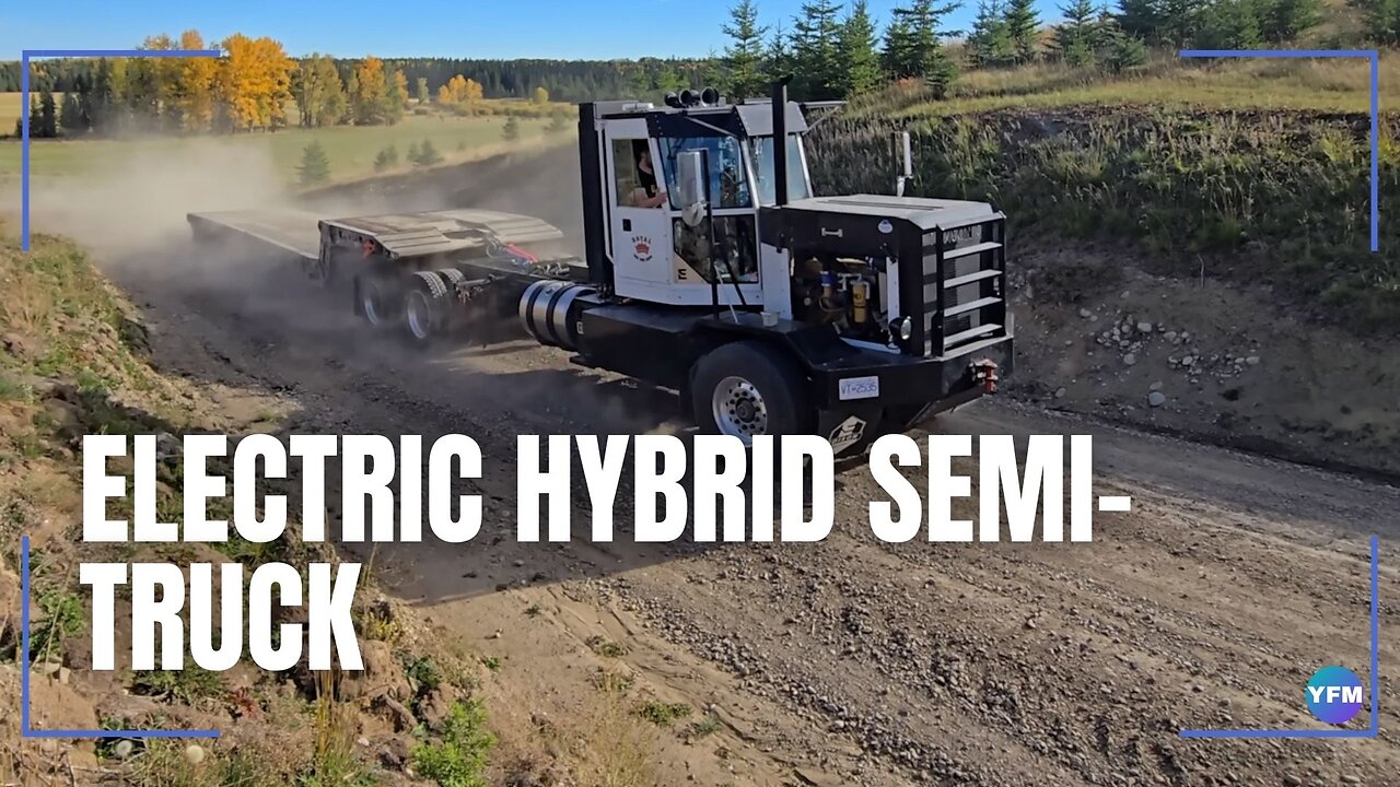 Electric hybrid semi-truck