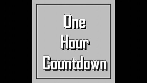 One Hour Countdown (fr/en)