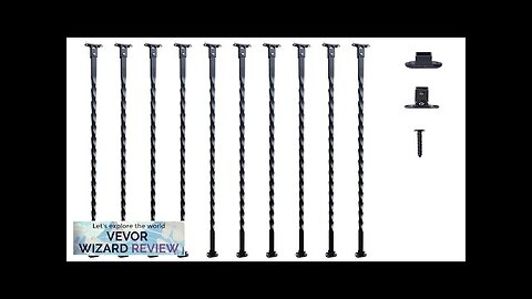 VEVOR Staircase Metal Balusters 44'' x 1/2" Galvanized Steel Decorative Banister Spindles Review