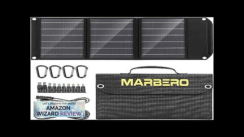 MARBERO Portable Solar Panel 30W Foldable Solar Panel Battery Charger for Portable Review