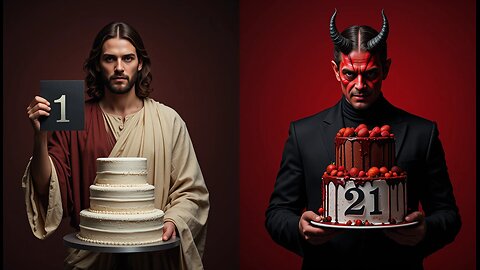 Jesus 1 vs Devil 21 : Wedding Cake Showdown