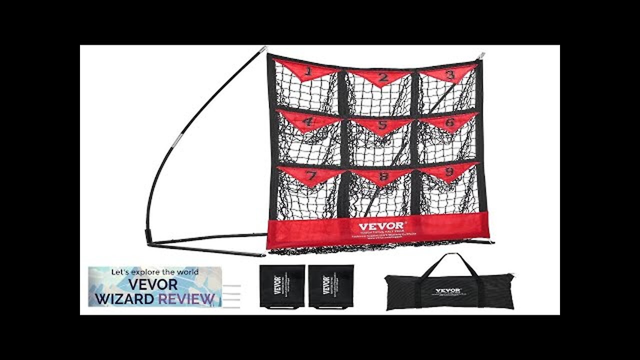 VEVOR 9 Hole Baseball Net 36"x30" Softball Baseball Training Equipment for Hitting Review