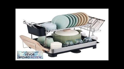 VEVOR 2Tier Dish Drying Rack Dish Drainer Stainless Steel Kitchen Utensil Holder Review