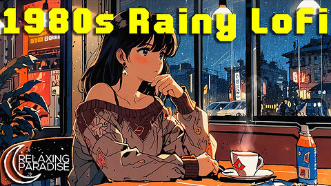 🌧️ Rainy LoFi Café ☕ | 80s Jazzy & City Pop LoFi Beats for Study, Focus & Relax