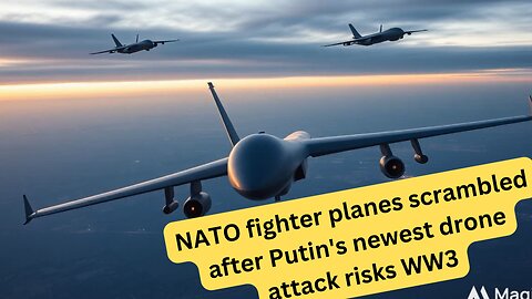 🚨 NATO Jets Scramble! Putin’s Newest Drone Attack Sparks WW3 Risk! ✈️🔥 #BreakingNews