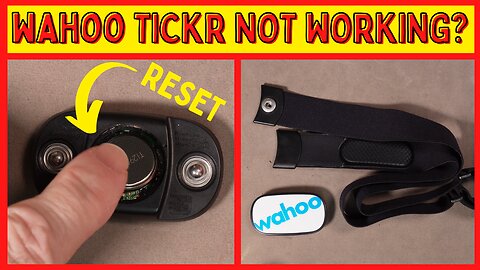 Wahoo Tickr or Tickr X Heart Rate Sensor Problems. Quick FIX!