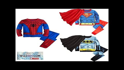 Children's Spiderman Pajama Set for Boys Cartoon Superhero Spider Cosplay Costume Long Review