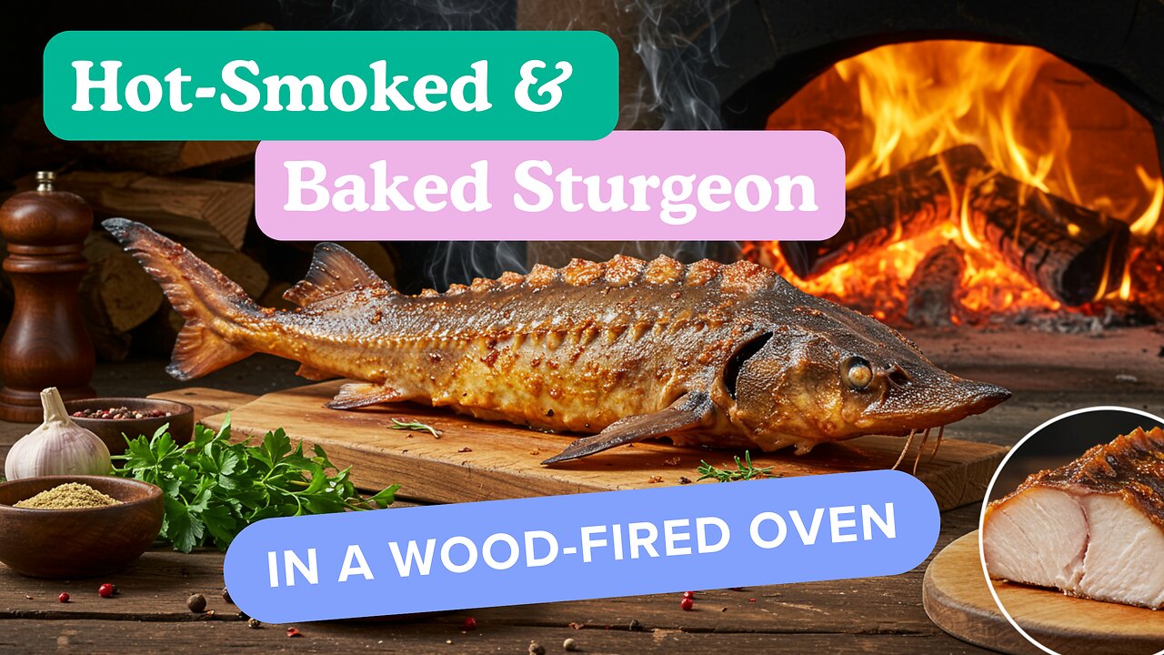 Wild Banquet - Hot-Smoked & Baked Sturgeon in a Wood-Fired Oven