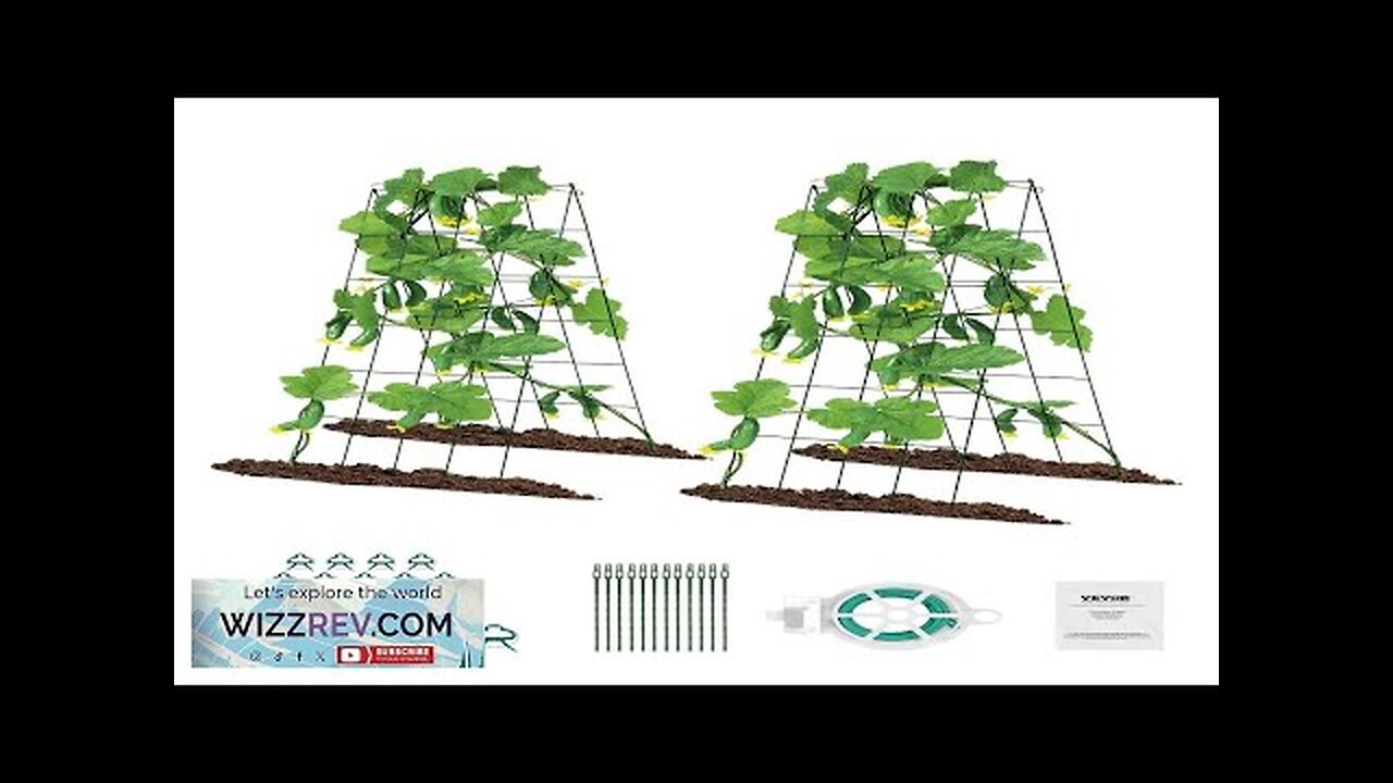 A-Frame Cucumber Trellis 39" x 32" Foldable Metal Garden Trellis Review