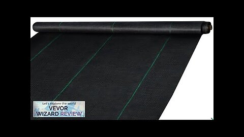 VEVOR 6FT300FT Premium Weed Barrier Fabric Heavy Duty 2.4OZ Woven Weed Control Review