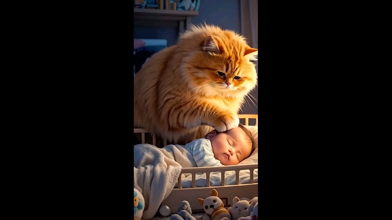 cat with baby