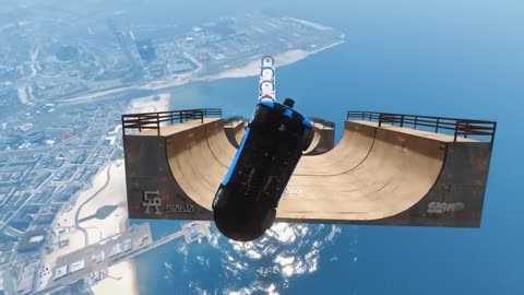 GTA 5 Parkour Mega ramp 🤯 4k 60 fps