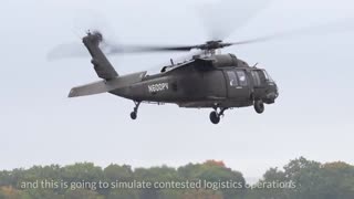 Helicopter BLACK HAWK flown by remote...