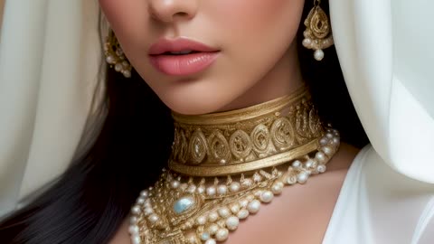 4K AI Fashion Art: Radiant Arabian Beauty with Contemporary Elegance