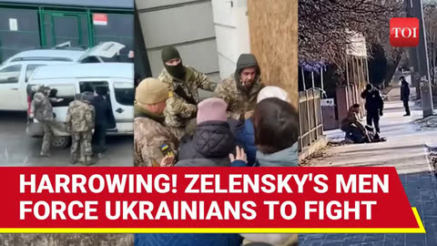 On Cam: Ukrainian Army Forcing Civilians To Fight, 'Broken Arms, Cocked Guns...' | Watch